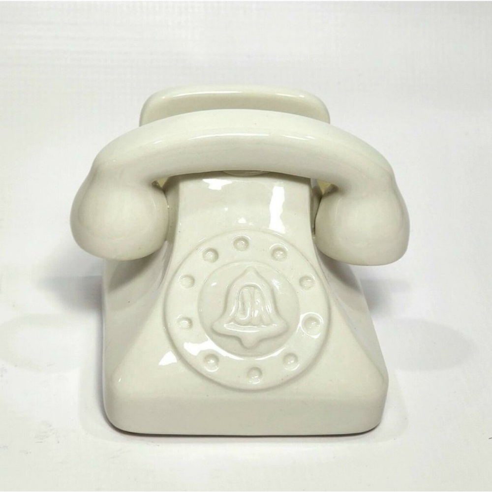 JONATHAN ADLER - Smart Phone Stand w/ Slots for Charging Cables - White. 4.25"